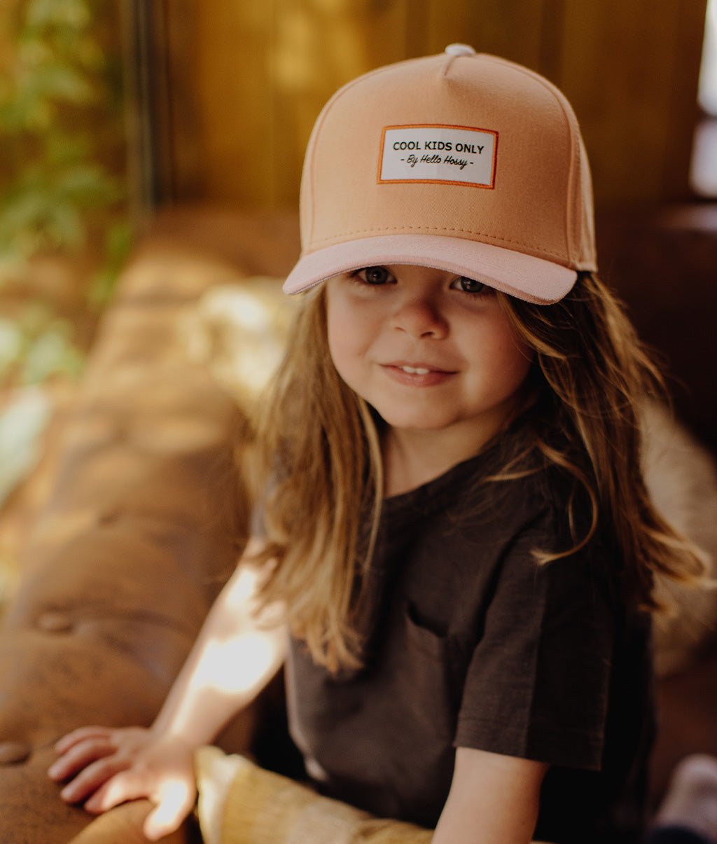 Boné para crianças Mini Coral, pala curva, 100% algodão orgânico, certificado Oeko-Tex, a partir dos 9 meses, Cool Kids Only !