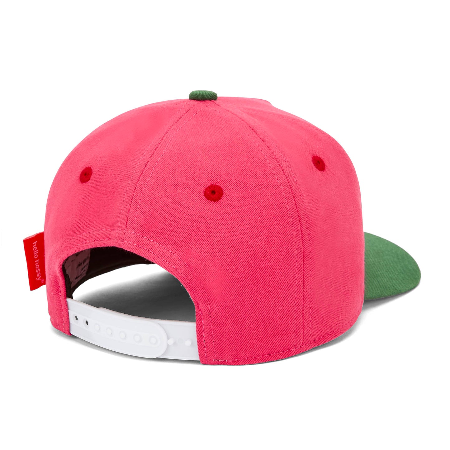 Boné infantil fuchsia com pala verde ajustável Hello Hossy