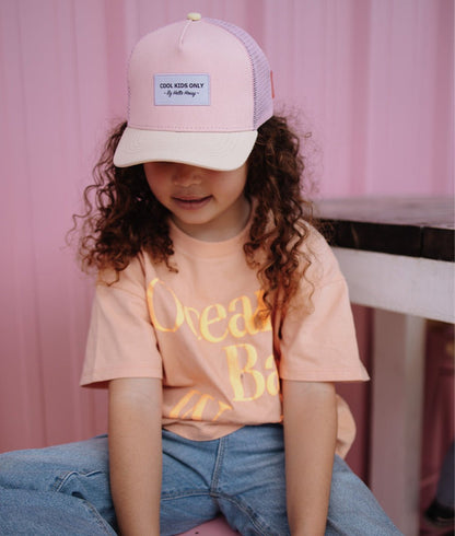 Boné Mini Powder Pink para crianças e bebés, Cool Kids Only, Hello Hossy