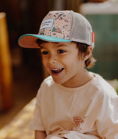 Boné infantil Road Trip, estilo Trucker, ecorresponsável, certificado Oeko-Tex, desde os 9 meses, Cool Kids Only!