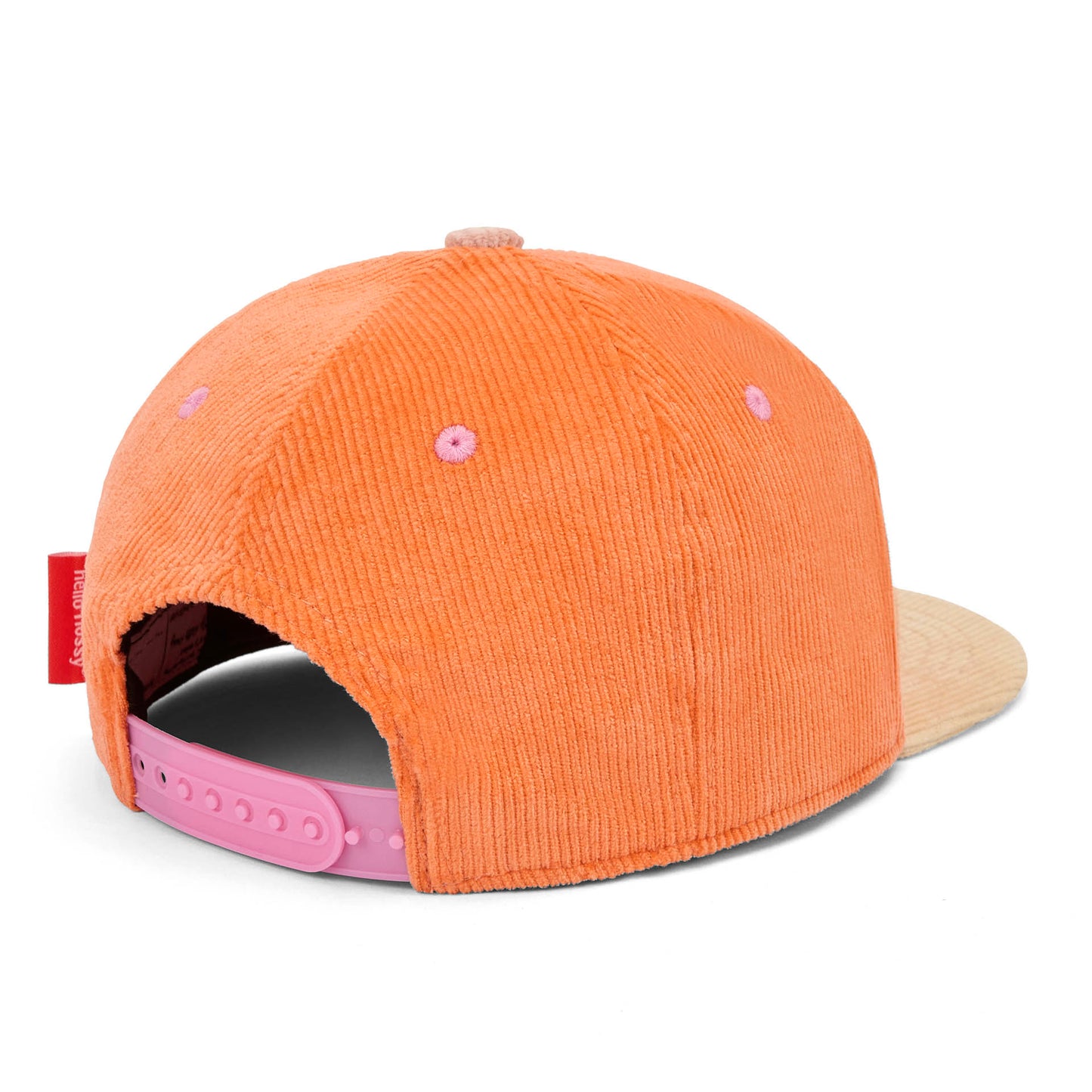 Boné de veludo laranja Sweet Mandarine para criança – vista traseira 