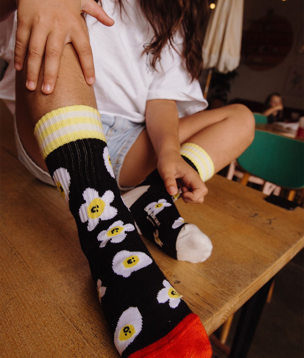Meias infantis Eggs, algodão orgânico, acessório colorido, presente infantil, desde 1 ano, Cool Kids Only !