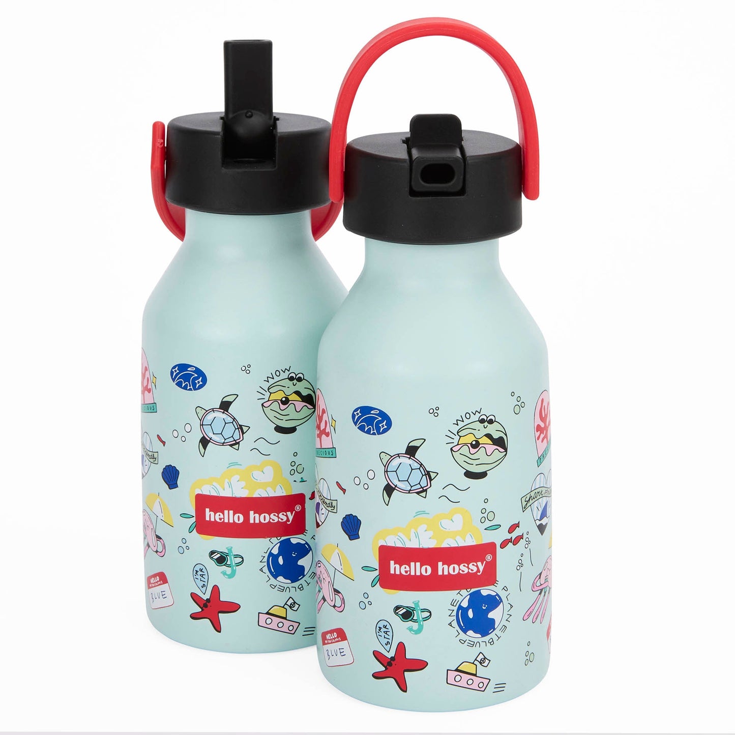 Garrafa reutilizável infantil Ocean Lover: isotérmica, 350 ml, adaptada a crianças, Cool Kids Only !