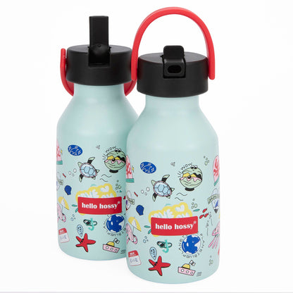 Garrafa reutilizável infantil Ocean Lover: isotérmica, 350 ml, adaptada a crianças, Cool Kids Only !