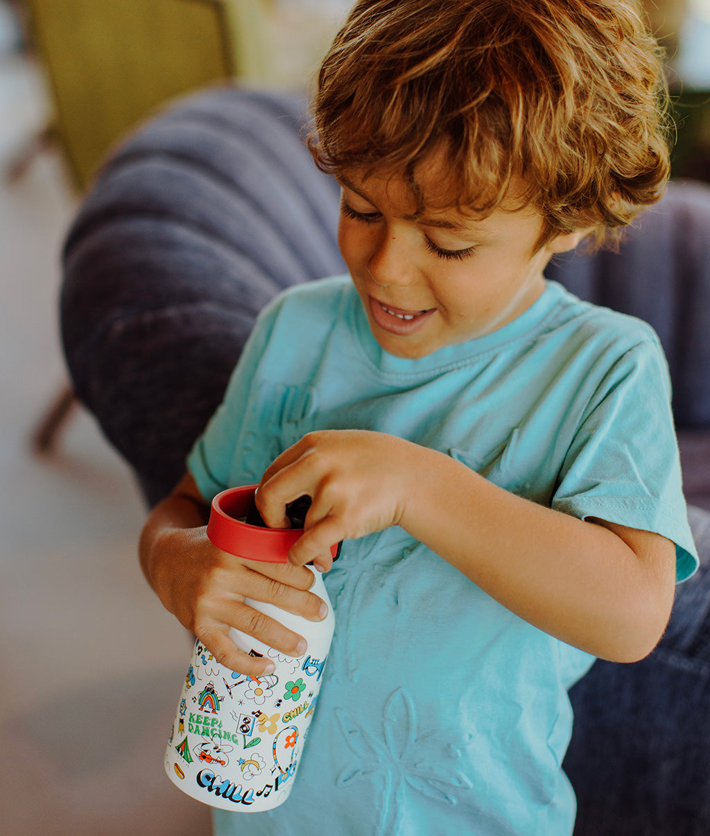 Garrafa reutilizável infantil Chill: isotérmica, 350 ml, adequada para crianças, Cool Kids Only!
