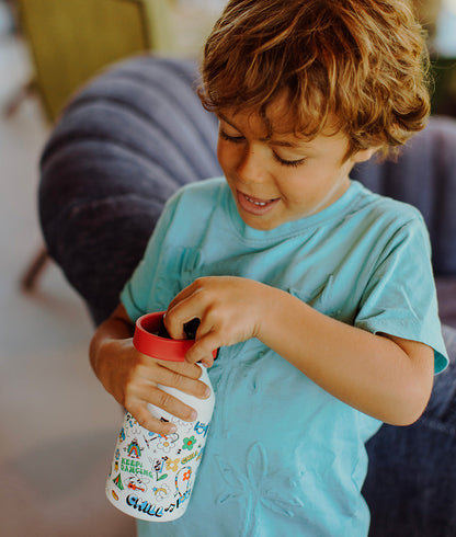 Garrafa reutilizável infantil Chill: isotérmica, 350 ml, adequada para crianças, Cool Kids Only!