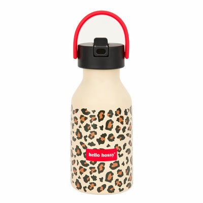Garrafa reutilizável leopard para crianças e bebés, Cool Kids Only, Hello Hossy