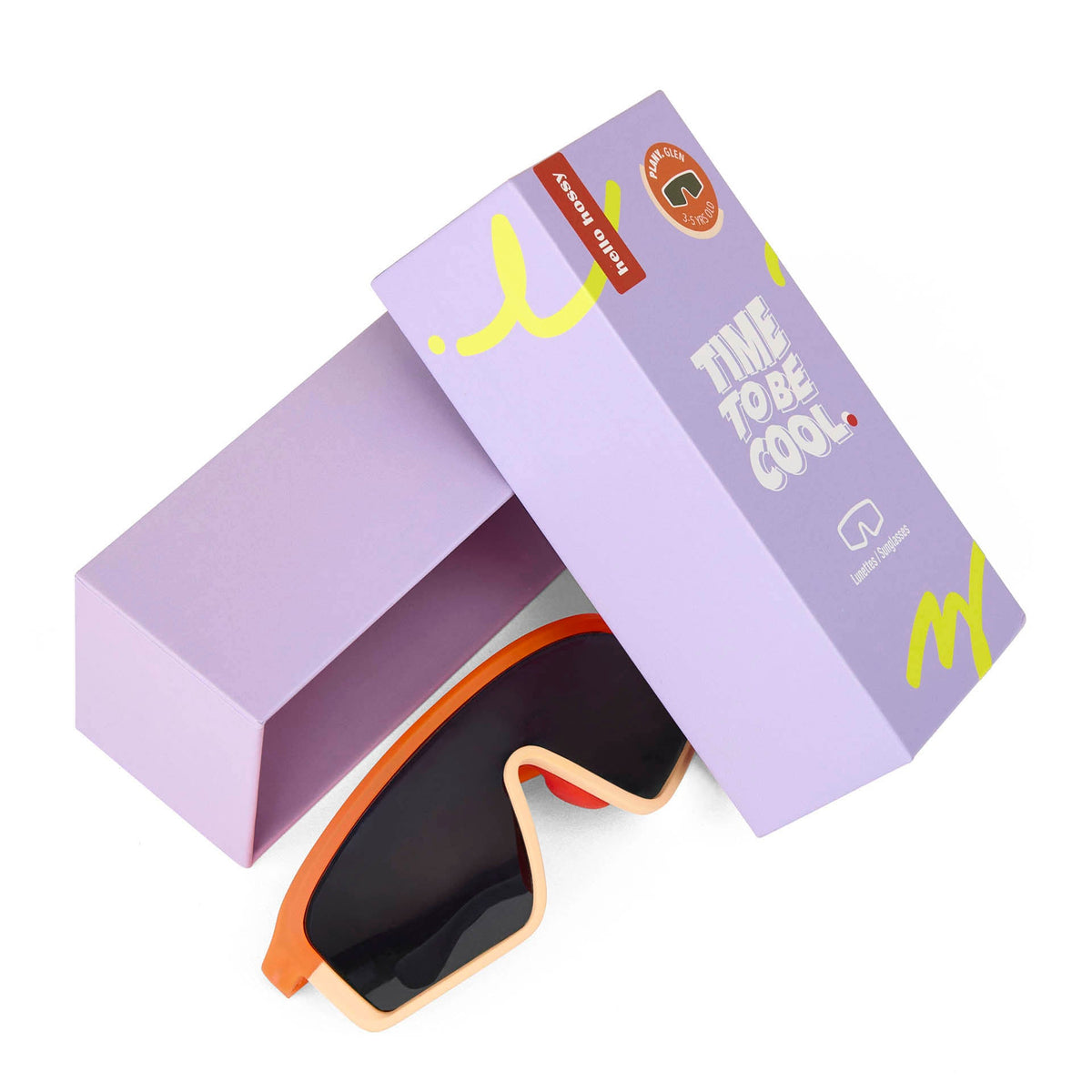 Óculos de sol para crianças Plany Glen, coloridos, lentes categoria 3, UV400, lentes polarizadas, desde os 2 anos, Cool Kids Only!