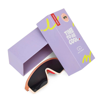 Óculos de sol para crianças Plany Betty, coloridos, lentes categoria 3, UV400, lentes polarizadas, desde os 2 anos, Cool Kids Only!