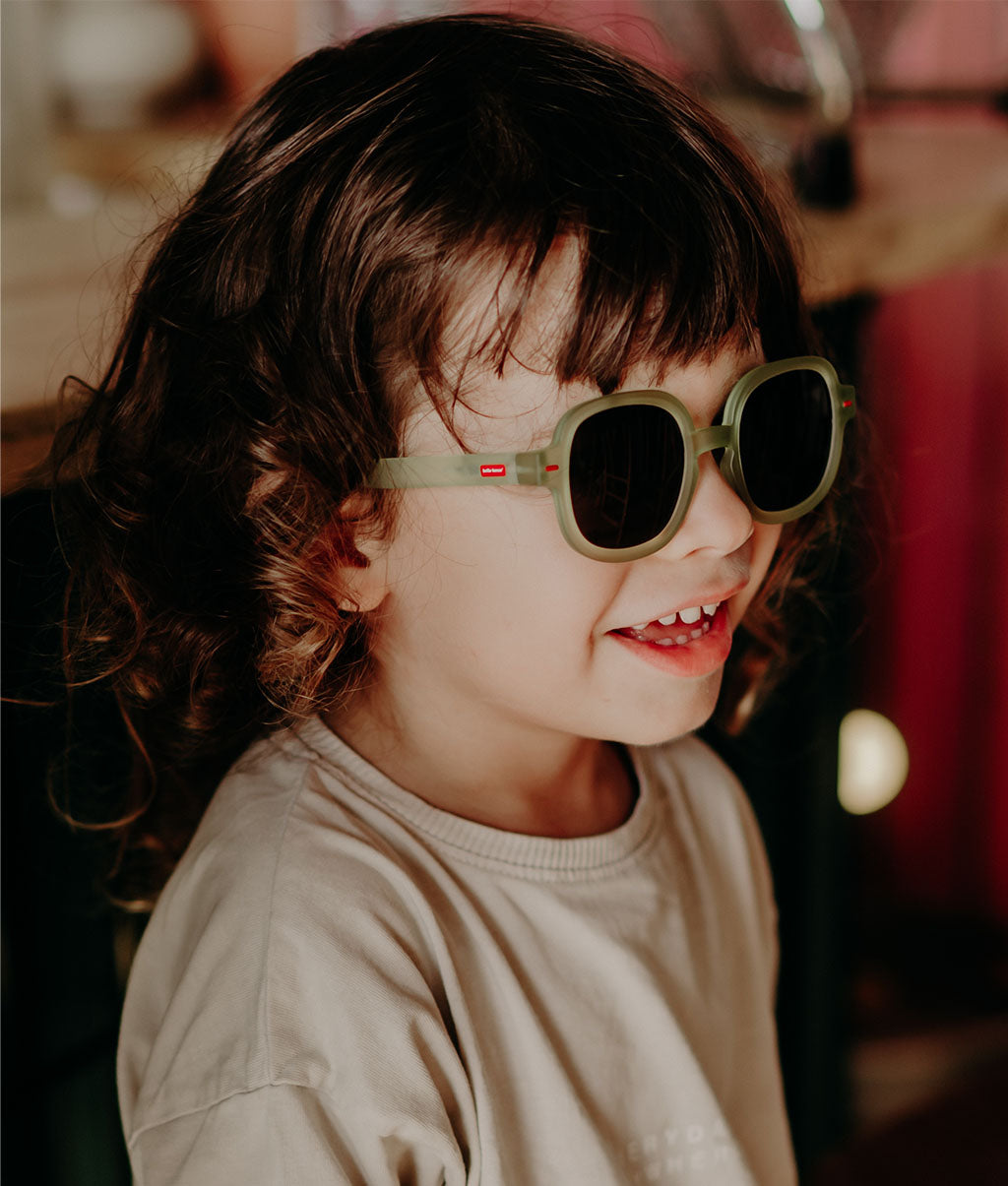 Óculos de sol infantis Koody Olive, coloridos, lentes categoria 3, UV400, lentes polarizadas, desde os 2 anos, Cool Kids Only!