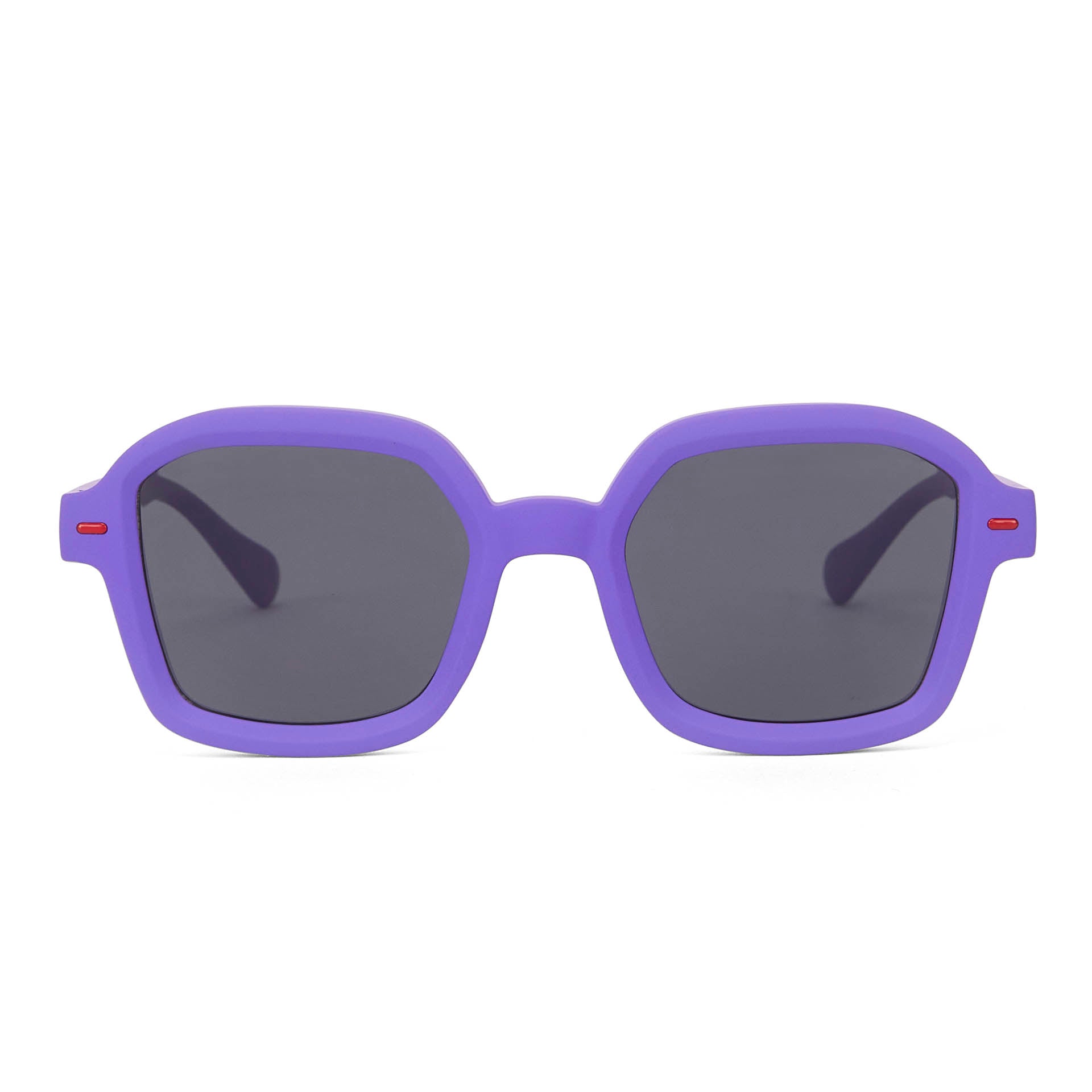 Óculos de sol infantis violeta de formato quadrado com armação mate Hello Hossy
