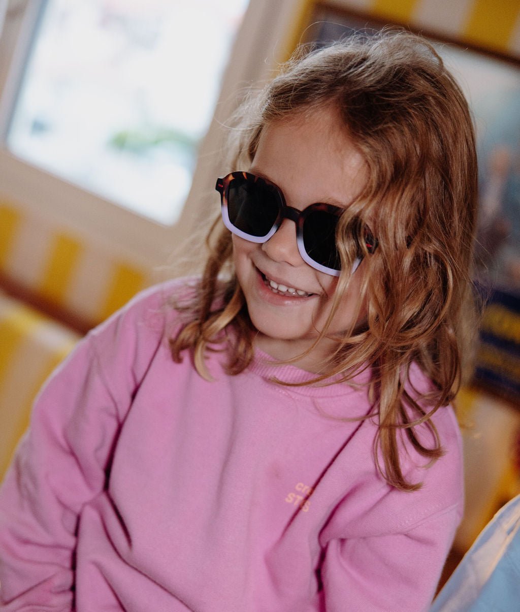 Óculos de sol Hossy Craky Lilac para crianças e bebés, Cool Kids Only, Hello Hossy