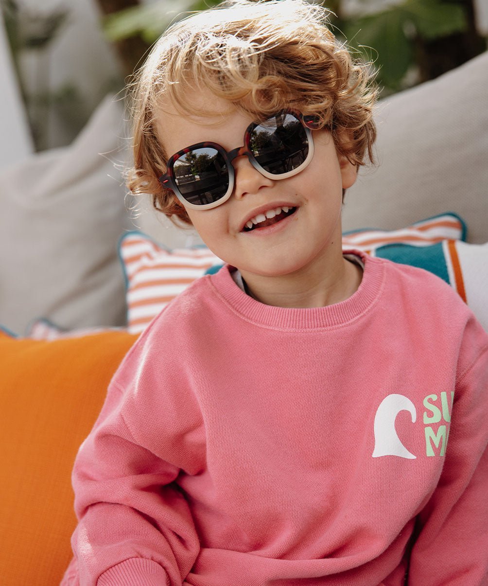 Óculos de sol Koody Craky Cream para crianças e bebés, Cool Kids Only, Hello Hossy