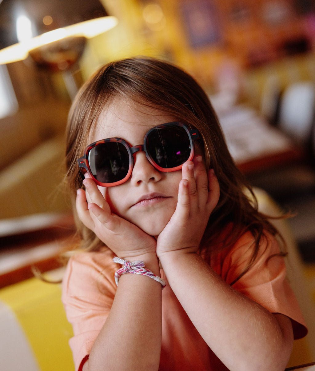 Óculos de sol Koody Craky Red para crianças e bebés, Cool Kids Only, Hello Hossy