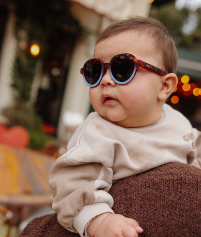 Óculos de sol Megy Craky Blue para crianças e bebés, Cool Kids Only, Hello Hossy