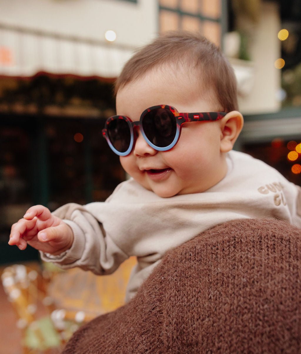Óculos de sol Megy Craky Blue para crianças e bebés, Cool Kids Only, Hello Hossy