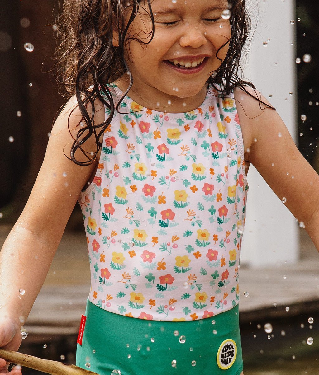 Fato de banho Clover Berry para crianças e bebés, Cool Kids Only, Hello Hossy