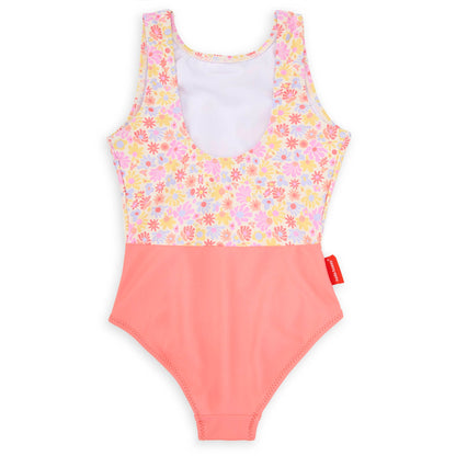 Fato de banho para menina Retro Flowers Anti-UV, de uma peça, Cool Kids Only!