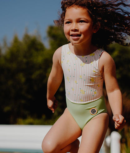Fato de banho para menina Pear anti-UV, de uma peça, Cool Kids Only!