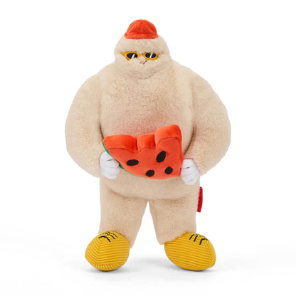 Peluche original para criança Hello Hossy em forma de ieti Frosty Yeti – vista de frente, de pé