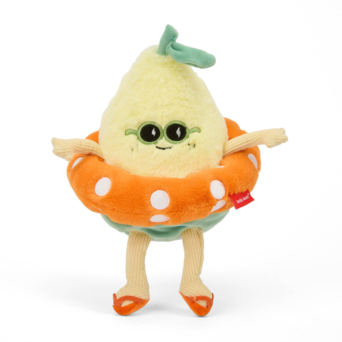 Peluche original para criança Hello Hossy em forma de limão Lemon Splash – vista frontal, de pé