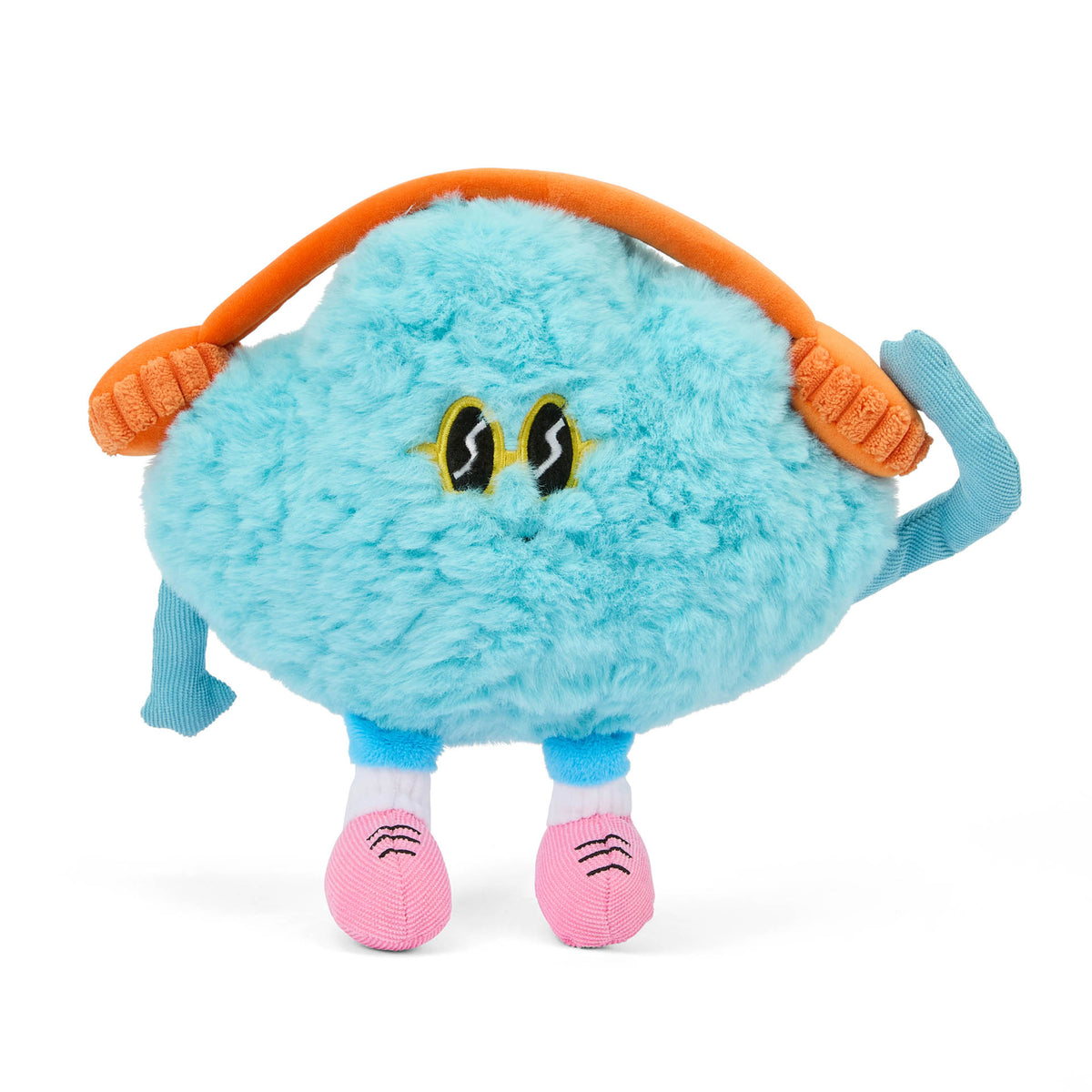 Peluche original para criança Hello Hossy em forma de nuvem Rock N Cloud – vista de frente, de pé