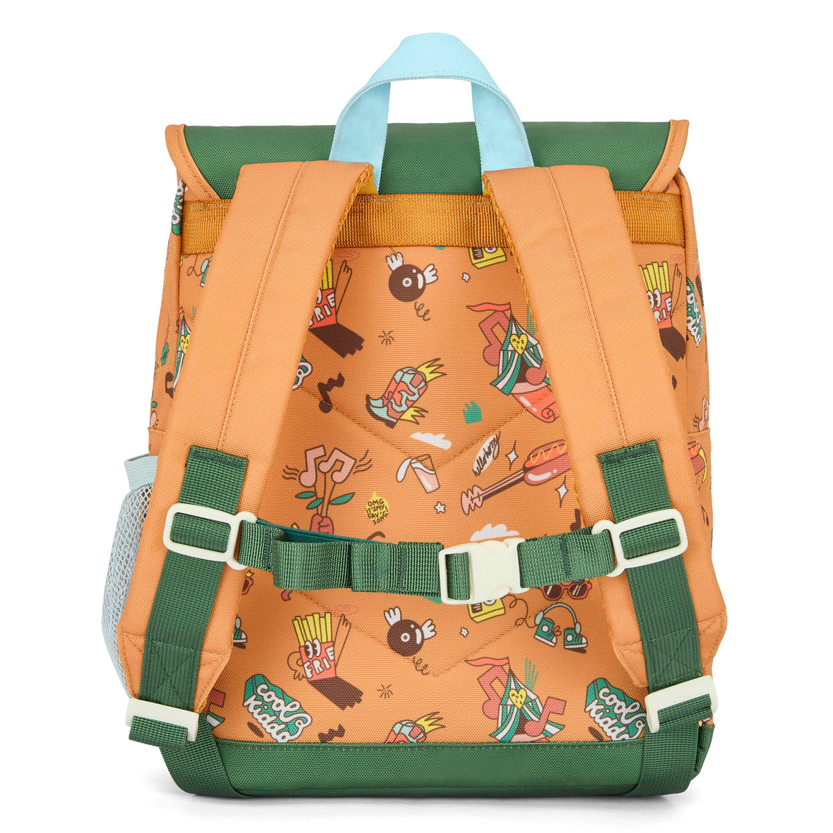Mochila infantil castanha com estampado de música Hello Hossy