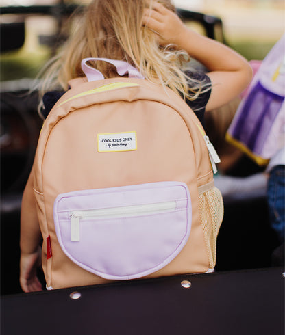 Mochila escolar infantil Mini Crème Brûlée, ecorresponsável, desde os 2 anos, Cool Kids Only!
