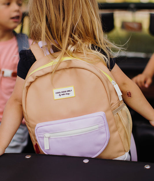 Mochila escolar infantil Mini Crème Brûlée, ecorresponsável, desde os 2 anos, Cool Kids Only!
