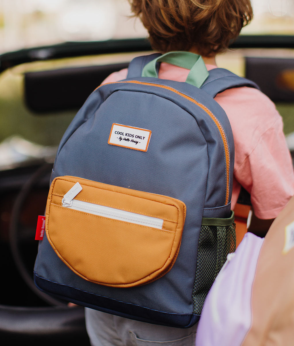 Mochila escolar para crianças Mini Marine, ecorresponsável, desde os 2 anos, Cool Kids Only!