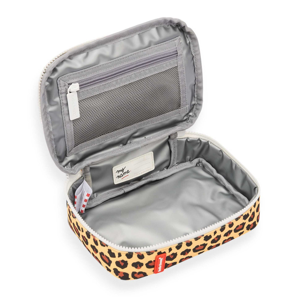 Saco de almoço para criança creme com motivo leopard e interior isotérmico Hello Hossy