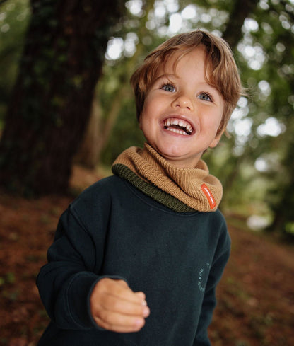 Snood Cocoon Pistachio para crianças e bebés, Cool Kids Only, Hello Hossy