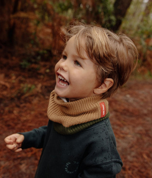 Snood Cocoon Pistachio para crianças e bebés, Cool Kids Only, Hello Hossy