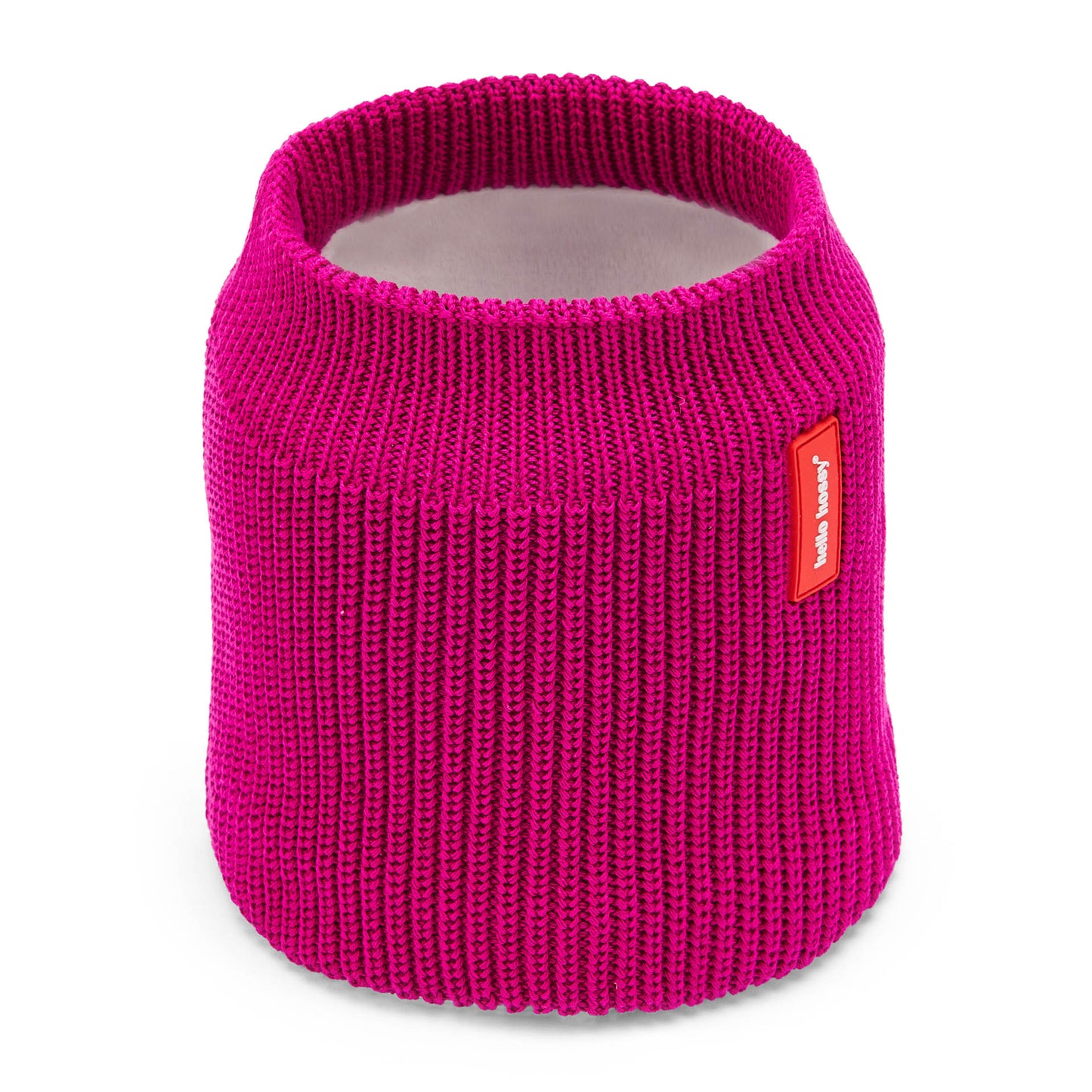 Snood infantil violeta em malha com forro polar Hello Hossy