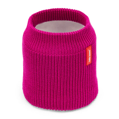 Snood infantil violeta em malha com forro polar Hello Hossy