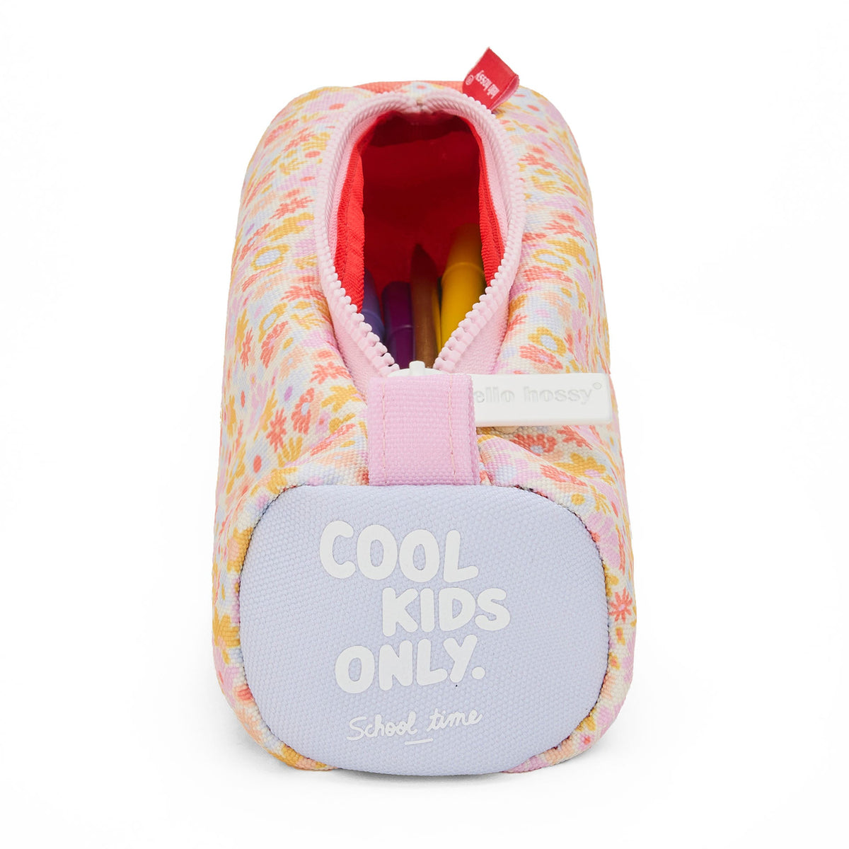 Estojo escolar para crianças Retro Flowers, pré-escolar e ensino básico, Cool Kids Only !