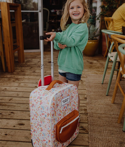 Mala de viagem infantil Dried Flowers, formato de cabine, com rodas, Cool Kids Only!