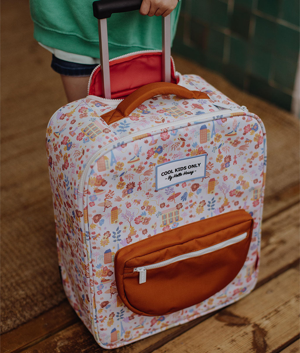Mala de viagem infantil Dried Flowers, formato de cabine, com rodas, Cool Kids Only!