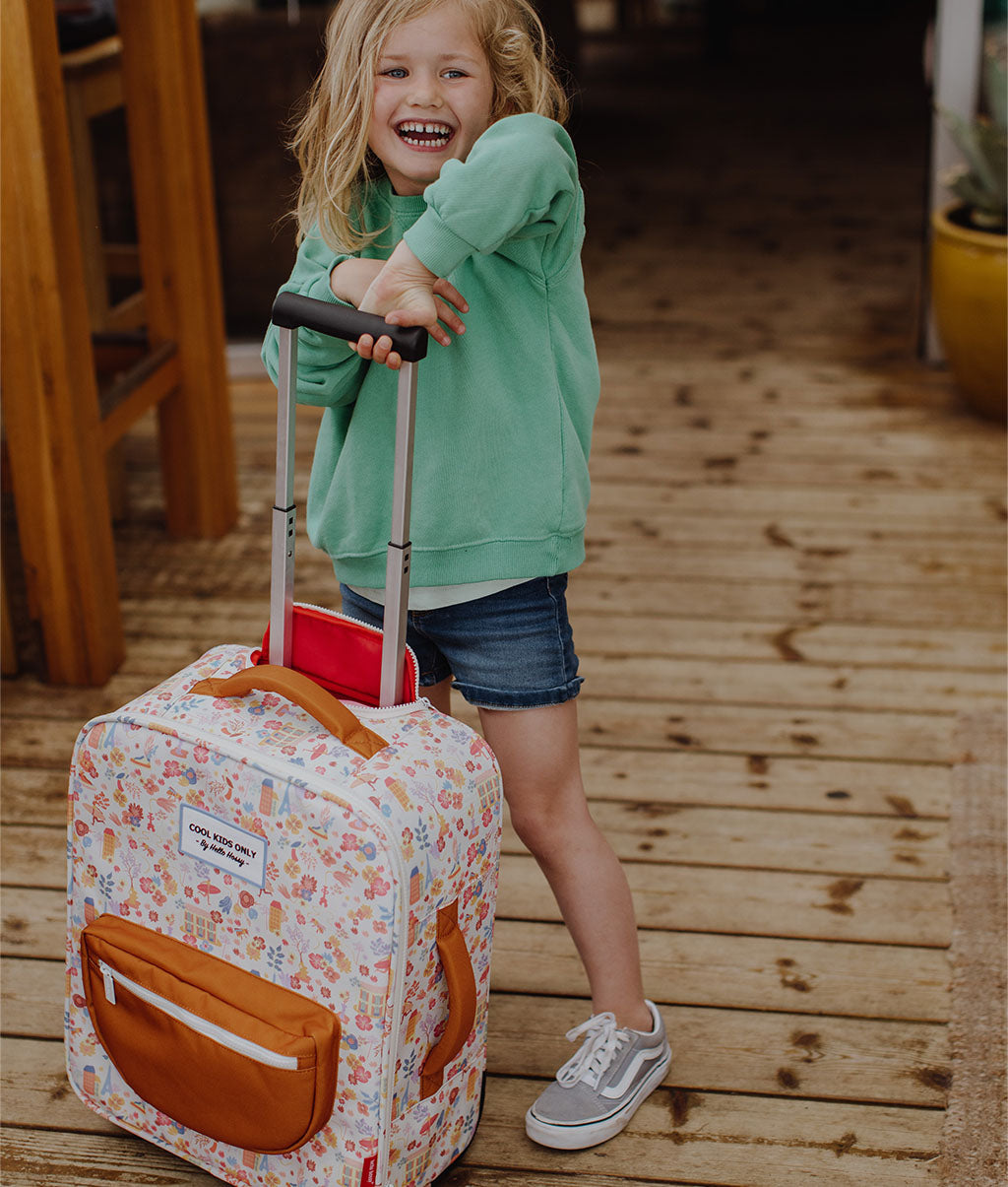 Mala de viagem infantil Dried Flowers, formato de cabine, com rodas, Cool Kids Only!