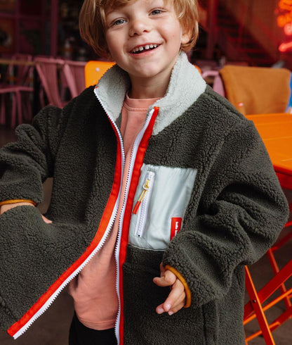 Casaco polar verde infantil Hello Hossy