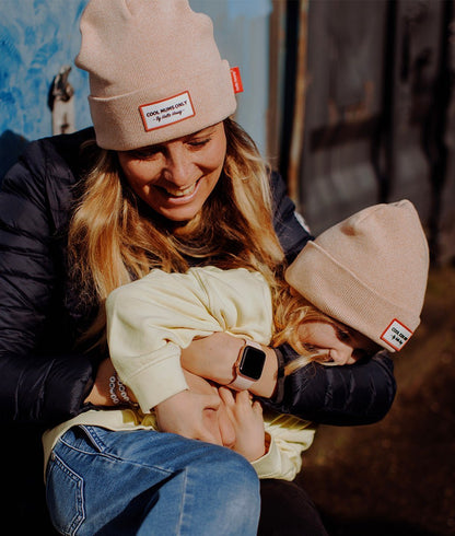 Gorro pais e filhos Urban Nude, algodão, efeito chiné, malha macia e fina, matchy-matchy, a partir dos 9 meses, Cool Kids Only!