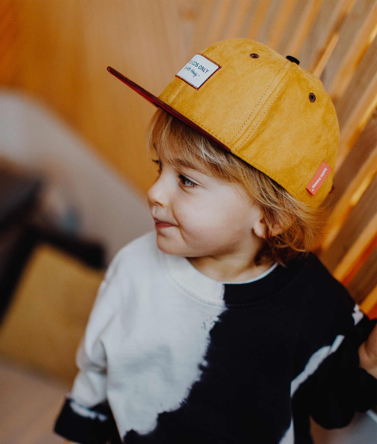 Boné Daim Mustard para crianças e bebés, Cool Kids Only, Hello Hossy