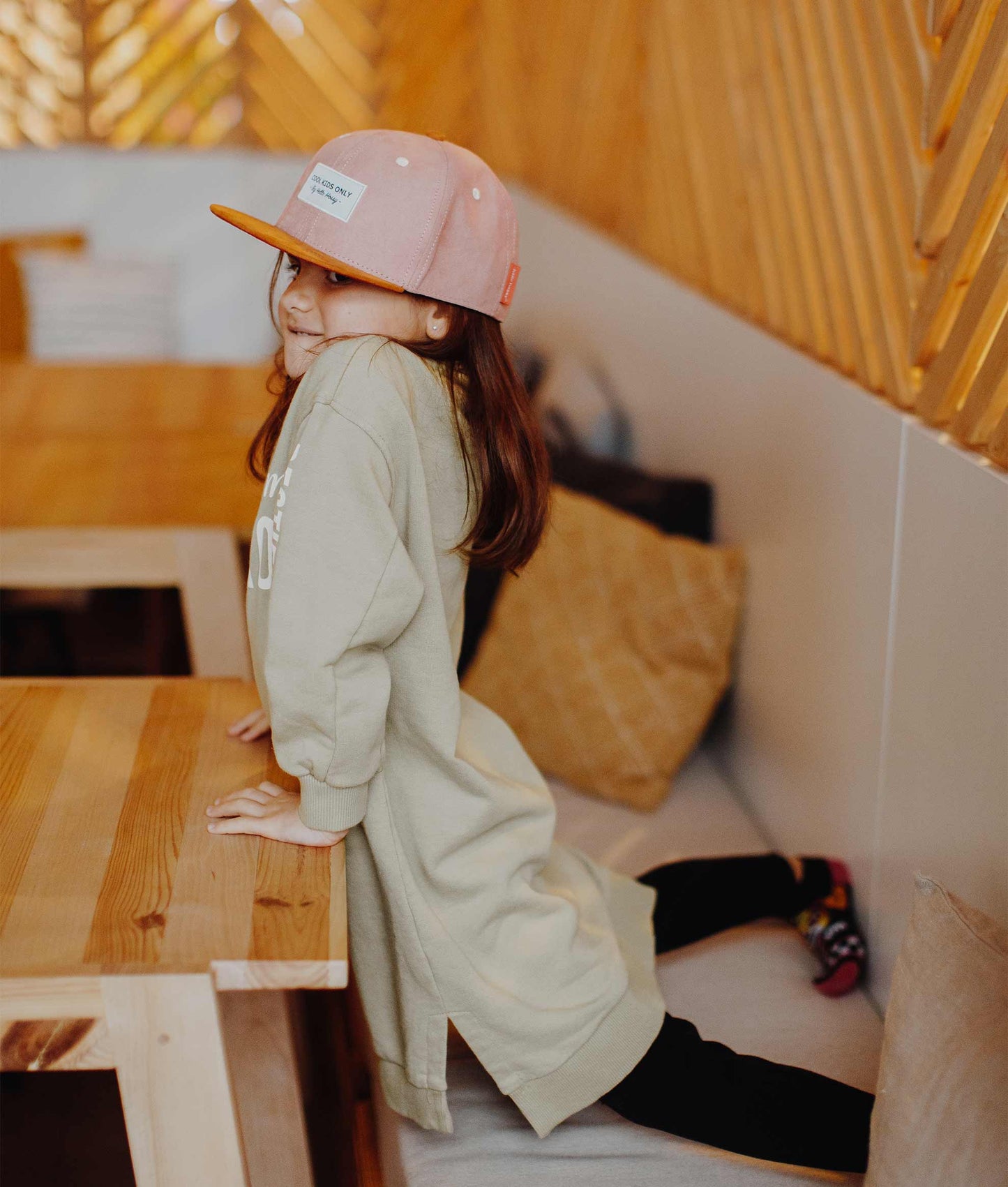 Boné Daim Old Pink para crianças e bebés, Cool Kids Only, Hello Hossy