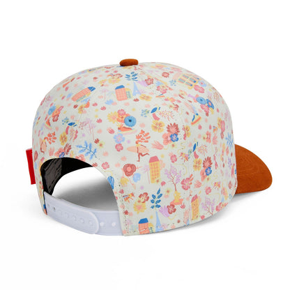 Boné infantil Dried Flowers, pala curva, ecorresponsável, certificado Oeko-Tex, desde os 9 meses, Cool Kids Only!
