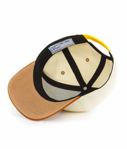 Boné para crianças Mini Bege, pala curva, 100% algodão orgânico, certificado Oeko-Tex, desde os 9 meses, Cool Kids Only!