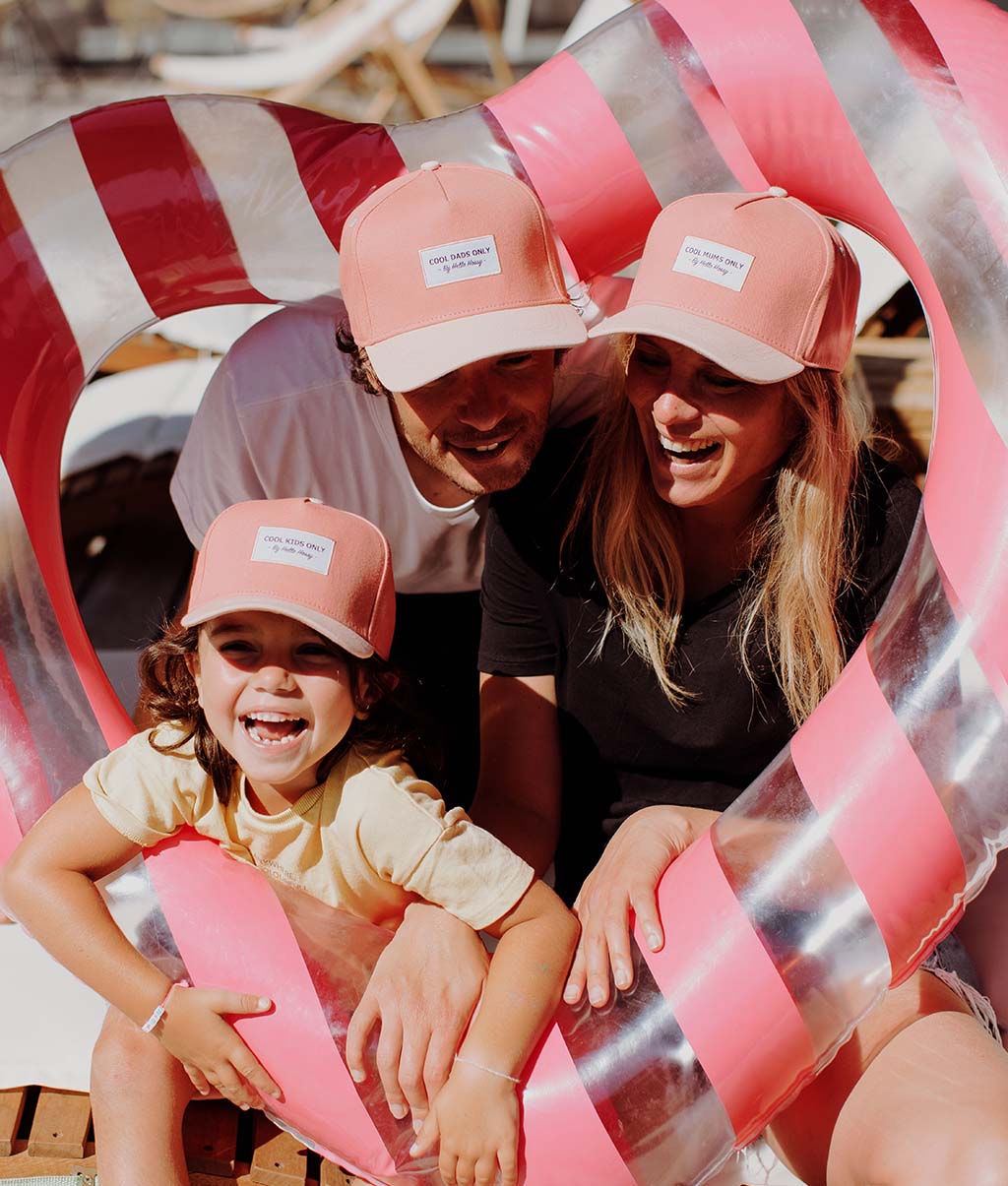 Boné pais e filhos Mini Framboise, pala curva, matchy-matchy, 100% algodão orgânico, a partir dos 9 meses, Cool Kids Only!