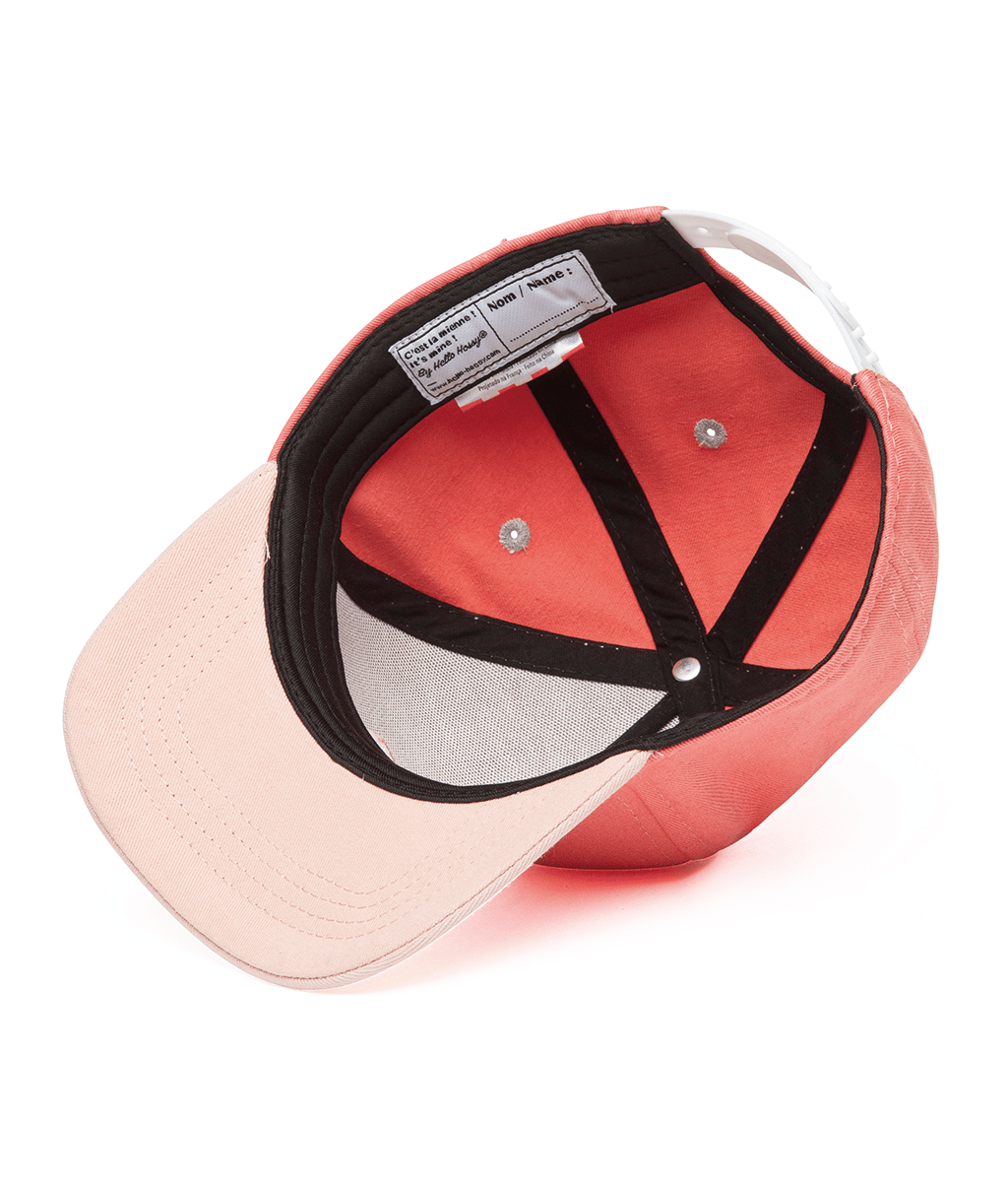 Boné infantil Mini Framboise, pala curva, 100% algodão orgânico, certificado Oeko-Tex, desde os 9 meses, Cool Kids Only!