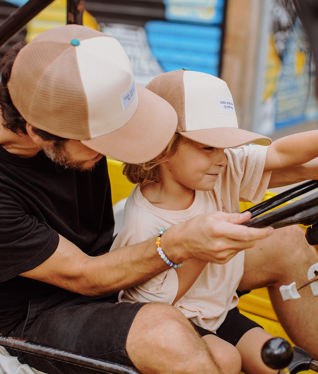Boné pais e filhos Mini Iced Coffee, estilo Trucker, matchy-matchy, ecorresponsável, desde os 9 meses, Cool Kids Only!