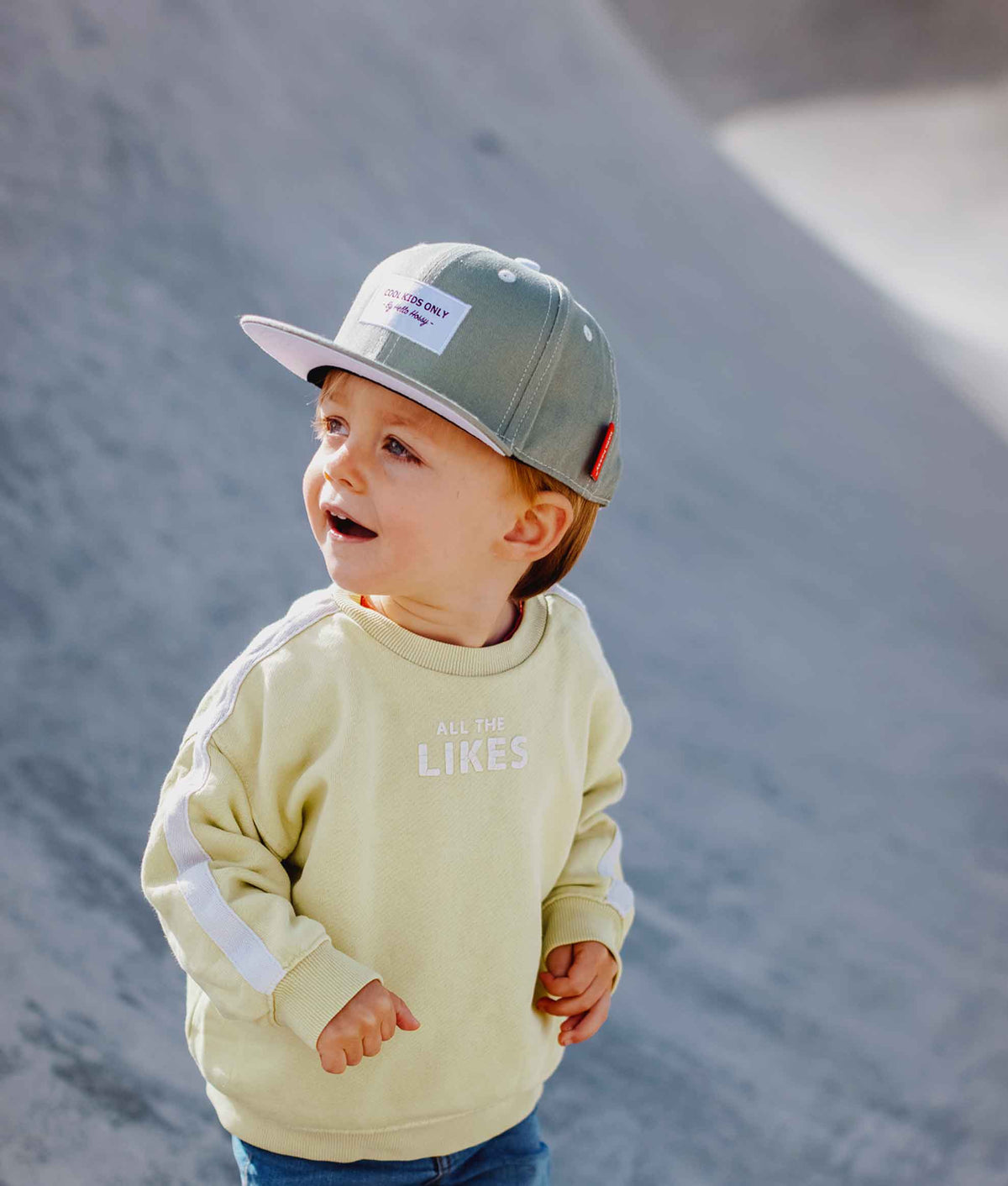 Boné Mini Caqui para crianças e bebés, Cool Kids Only, Hello Hossy