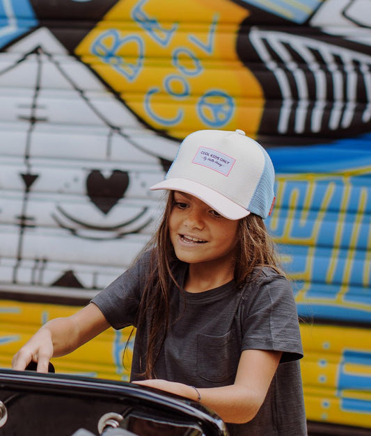 Boné para crianças Mini Lollipop, estilo Trucker, ecorresponsável, certificado Oeko-Tex, a partir dos 9 meses, Cool Kids Only!